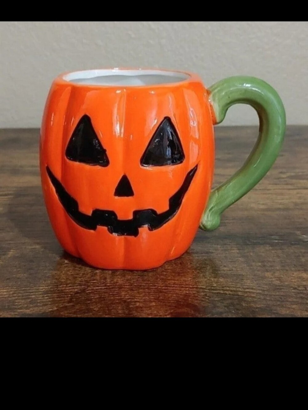 Cool Glossy Look Halloween Pumpkin 16 Oz Ceramic Mug New